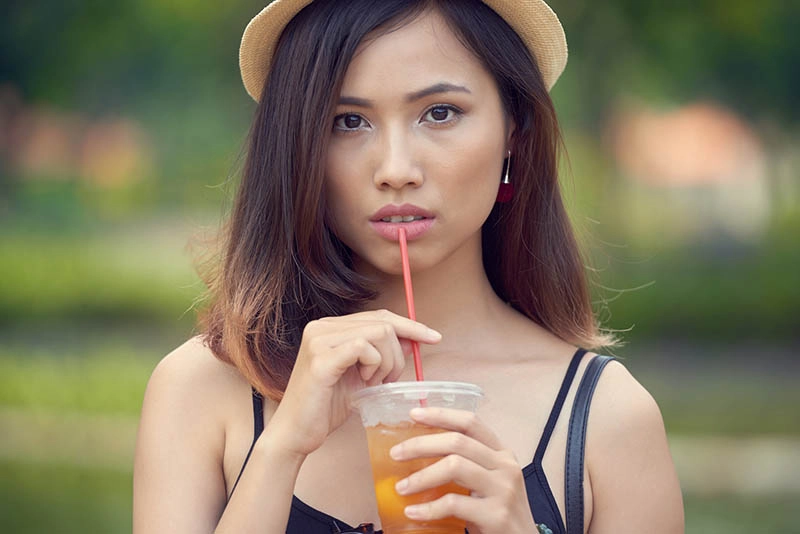 softdrink - drink - drinking straw' Bucket Hat